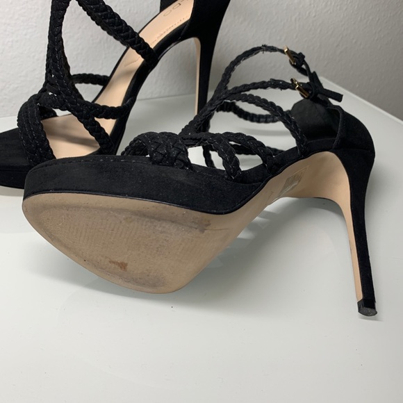 Aldo Braided Platform Faux Suede High Heels - Picture 12 of 12